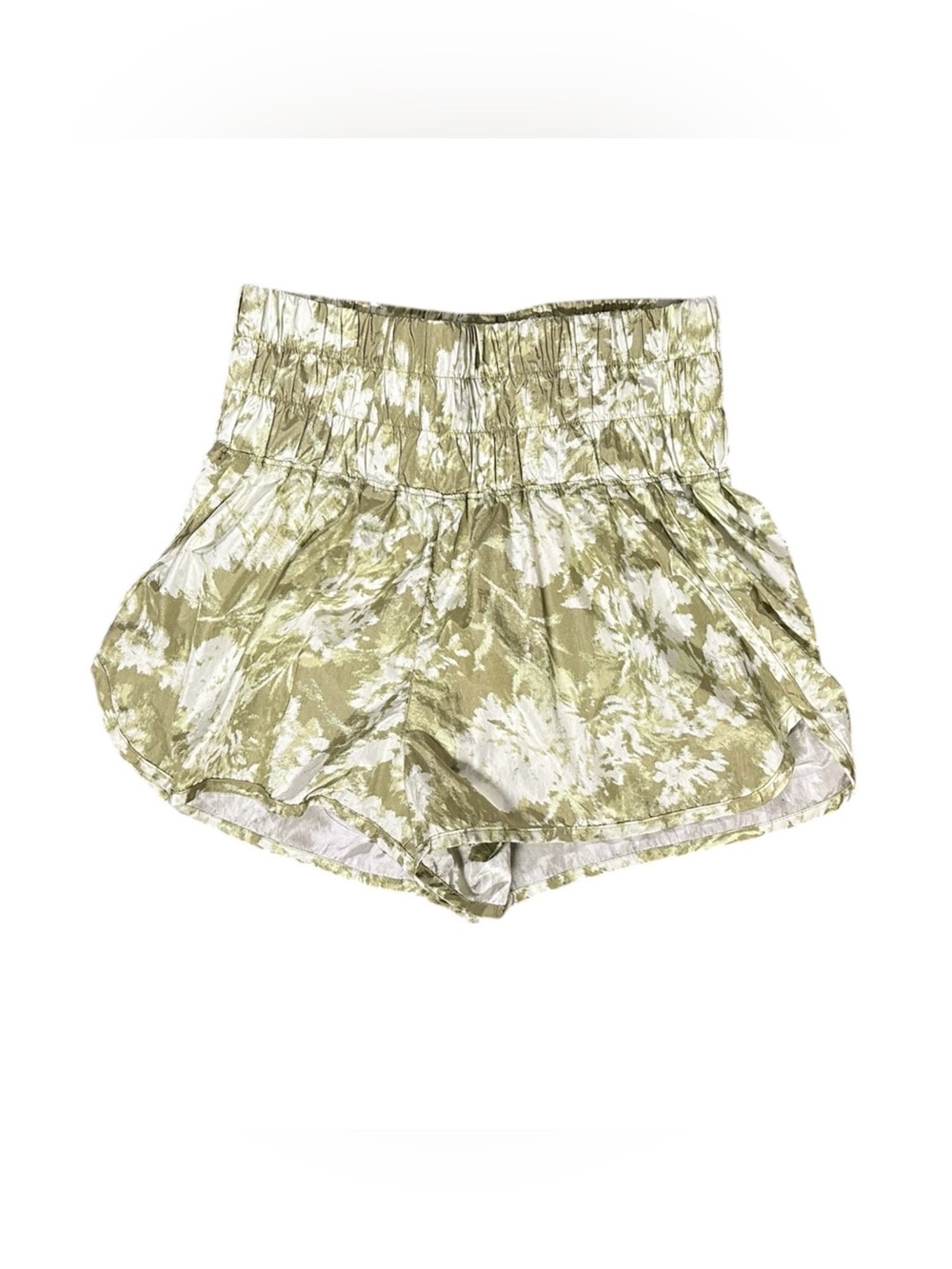 FP Movement Floral Print High Rise Running Shorts Size L NWOT